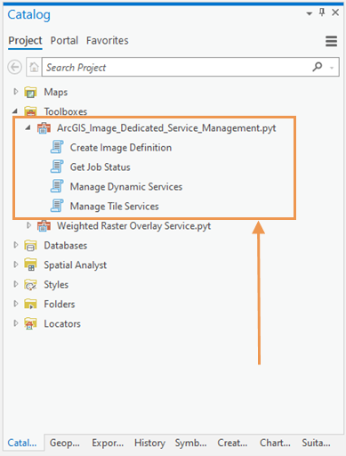 ArcGIS Image Dedicated service management toolbox ArcGIS Image Dedicated service management toolbox